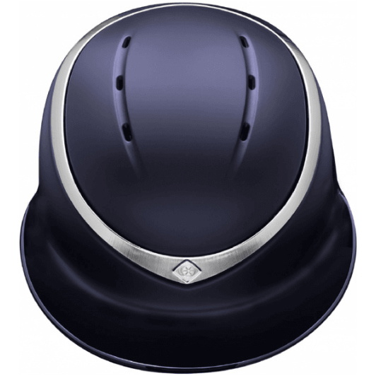 Charles Owen Halo Luxe Breiter Schirmhelm & Stirnband Halowpbs - Schwarz / Platin